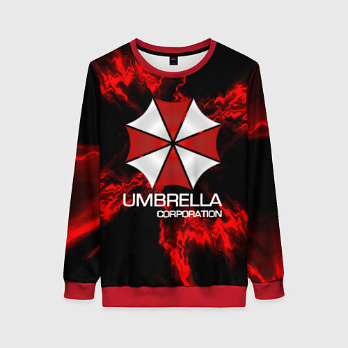 Женский свитшот UMBRELLA CORP / 3D-Красный – фото 1