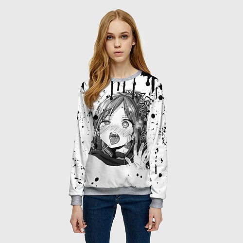 Женский свитшот АХЕГАО / 3D-Меланж – фото 3