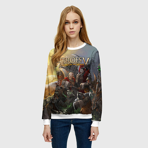 Женский свитшот Heroes of Might and Magic / 3D-Белый – фото 3