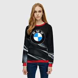 Свитшот женский BMW, цвет: 3D-красный — фото 2
