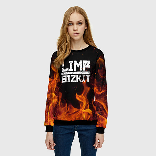 Женский свитшот LIMP BIZKIT / 3D-Черный – фото 3