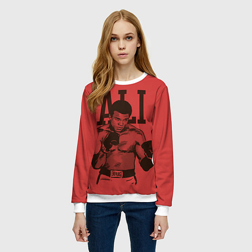 Женский свитшот Ali / 3D-Белый – фото 3