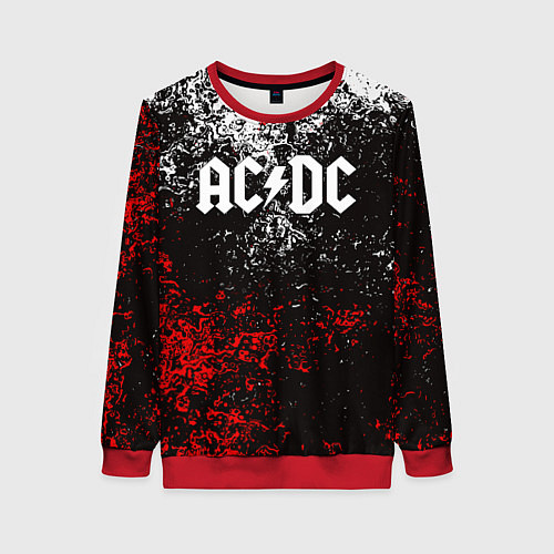 Женский свитшот AC DC / 3D-Красный – фото 1