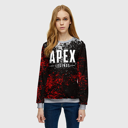 Женский свитшот APEX LEGENDS / 3D-Меланж – фото 3