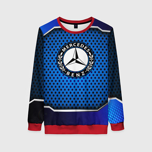 Женский свитшот MERCEDES-BENZ / 3D-Красный – фото 1