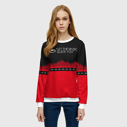 Женский свитшот ASOT Let The Music Guide You / 3D-Белый – фото 3