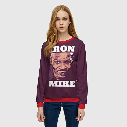 Женский свитшот Mike Tyson / 3D-Красный – фото 3