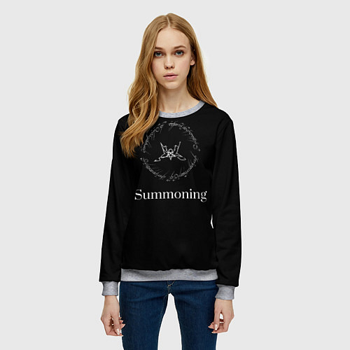 Женский свитшот Summoning / 3D-Меланж – фото 3