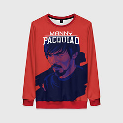 Свитшот женский Manny Pacquiao, цвет: 3D-красный