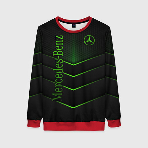 Женский свитшот Mercedes-Benz / 3D-Красный – фото 1