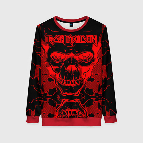 Женский свитшот Iron Maiden / 3D-Красный – фото 1