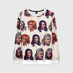 Свитшот женский ВЕДЬМАК, цвет: 3D-белый