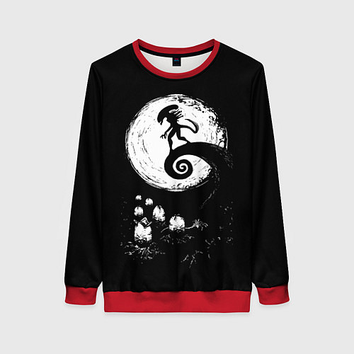 Женский свитшот ЧУЖОЙ / 3D-Красный – фото 1