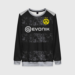 Свитшот женский Borussia away 19-20, цвет: 3D-меланж