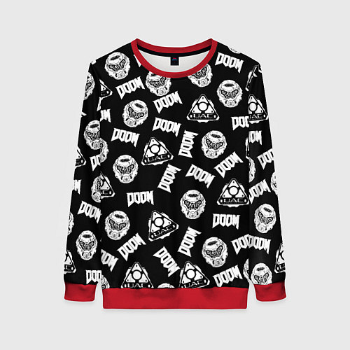 Женский свитшот Doom Eternal / 3D-Красный – фото 1