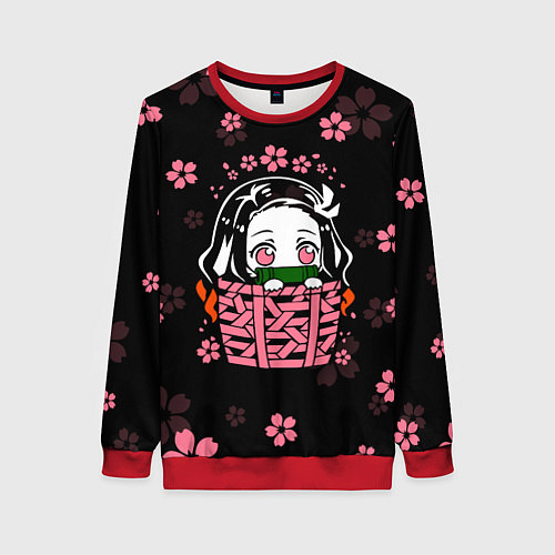 Женский свитшот KIMETSU NO YAIBA / 3D-Красный – фото 1