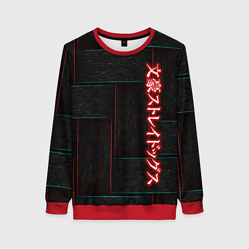 Женский свитшот Bungou Stray Dogs / 3D-Красный – фото 1