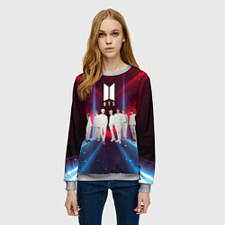 Свитшот женский BTS, цвет: 3D-меланж — фото 2
