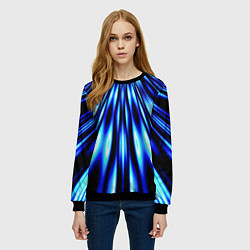 Свитшот женский Световые Лучи, цвет: 3D-черный — фото 2
