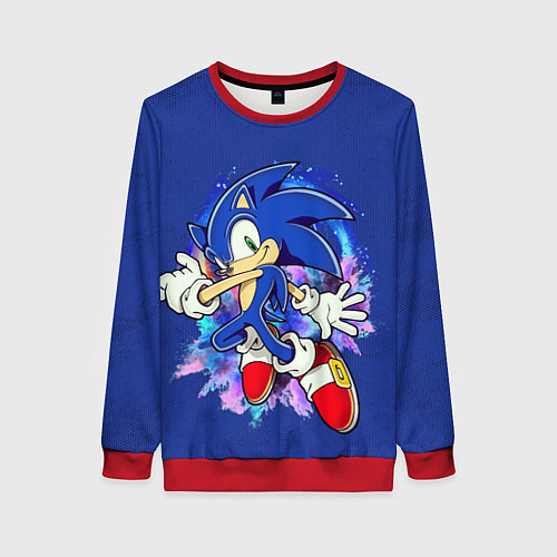 Женский свитшот Sonic / 3D-Красный – фото 1