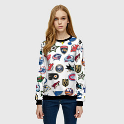 Свитшот женский Daewoo, цвет: 3D-черный — фото 2