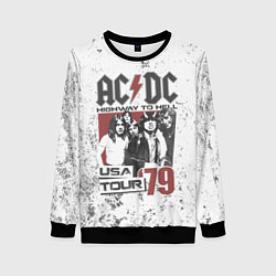 Свитшот женский ACDC, цвет: 3D-черный