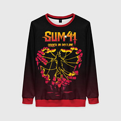 Свитшот женский SUM41 OID, цвет: 3D-красный