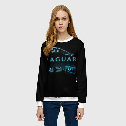 Женский свитшот Jaguar / 3D-Белый – фото 3
