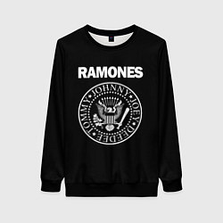 Свитшот женский RAMONES, цвет: 3D-черный