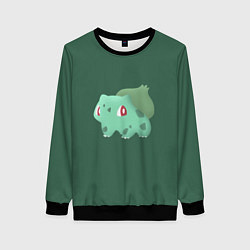 Свитшот женский Pokemon Bulbasaur, цвет: 3D-черный