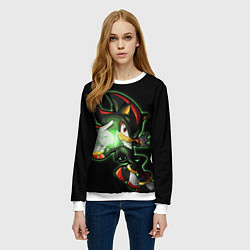 Свитшот женский SHADOW, цвет: 3D-белый — фото 2