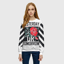 Свитшот женский Off-White: Yesterday, цвет: 3D-белый — фото 2