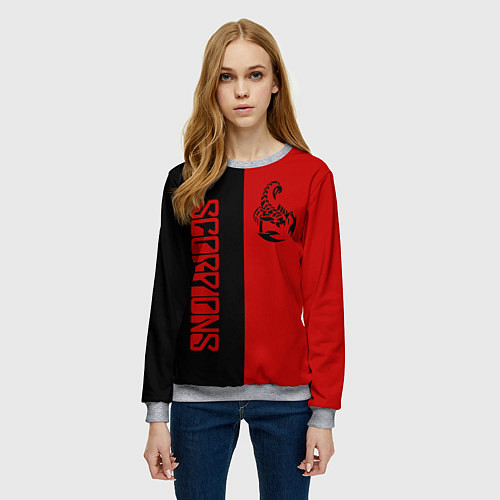 Женский свитшот SCORPIONS / 3D-Меланж – фото 3