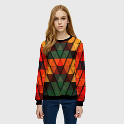 Свитшот женский Геометрия, цвет: 3D-черный — фото 2