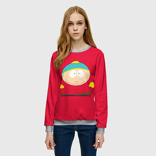 Женский свитшот ЮЖНЫЙ ПАРК / 3D-Меланж – фото 3