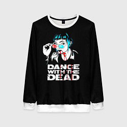 Свитшот женский Dance with the dead, цвет: 3D-белый