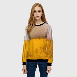 Свитшот женский Пиво, цвет: 3D-черный — фото 2