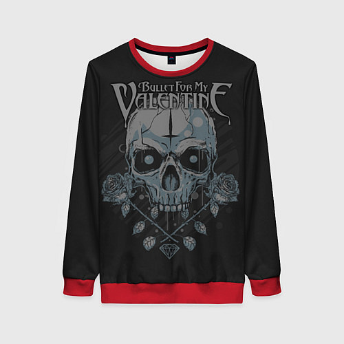 Женский свитшот Bullet For My Valentine / 3D-Красный – фото 1