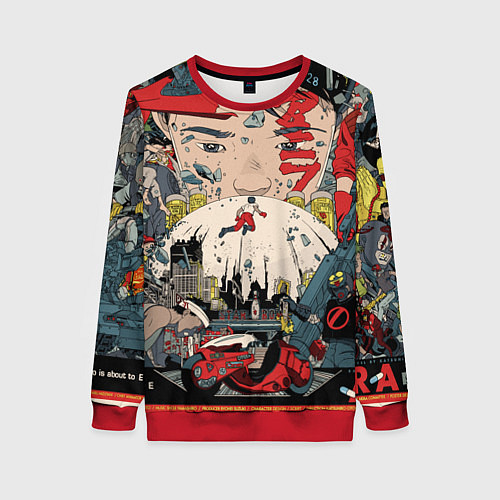 Женский свитшот AKIRA / 3D-Красный – фото 1