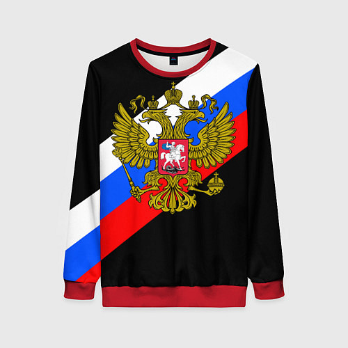 Женский свитшот РОССИЯ / 3D-Красный – фото 1