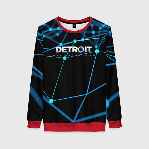 Женский свитшот Detroit:Become Human / 3D-Красный – фото 1