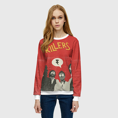 Женский свитшот The Killers / 3D-Белый – фото 3