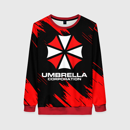 Женский свитшот Umbrella Corporation / 3D-Красный – фото 1