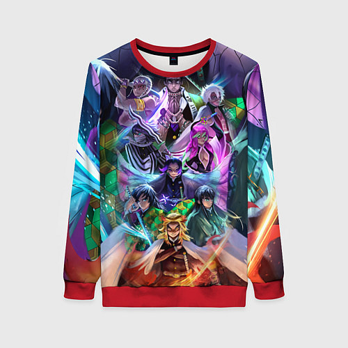 Женский свитшот KIMETSU NO YAIBA / 3D-Красный – фото 1