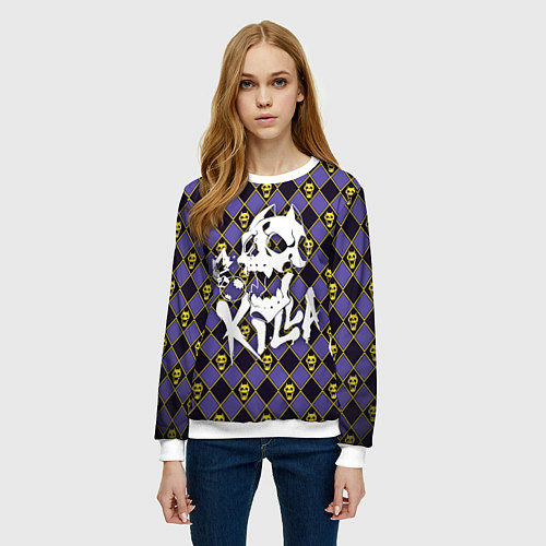 Женский свитшот KILLER QUEEN / 3D-Белый – фото 3
