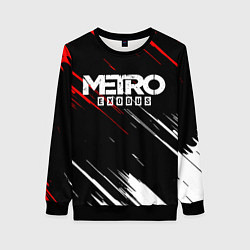 Свитшот женский METRO EXODUS, цвет: 3D-черный