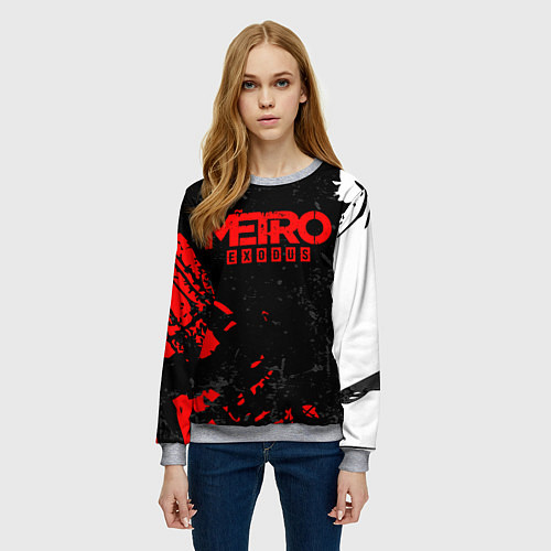 Женский свитшот METRO EXODUS / 3D-Меланж – фото 3