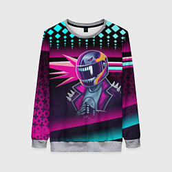 Свитшот женский НЕОНОВЫЙ ГОНЩИК, цвет: 3D-меланж