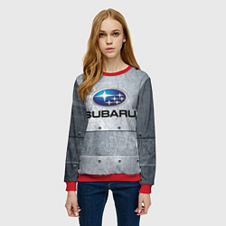 Свитшот женский SUBARU, цвет: 3D-красный — фото 2