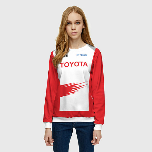 Женский свитшот Toyota Driver / 3D-Белый – фото 3